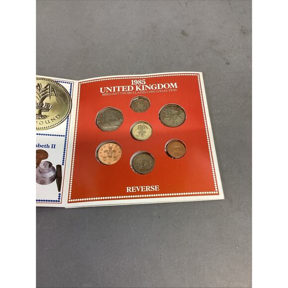 1985 Great Britain Royal Mint Brilliant Uncirculated Annual Coin Set - Picture 5 of 12